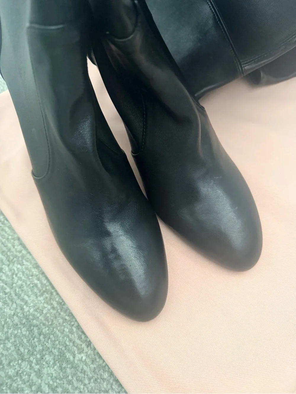 Stuart Weitzman Tieland Over-the-Knee Boots - Black 10